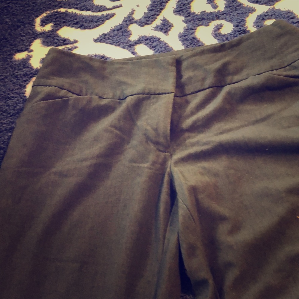 Classic gray dress pants. Wide leg